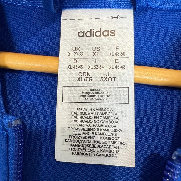 Adidas x Farm Rio Toucan Hoodie Track Jacket Womens XL Graphic Tropical Terry - Picture 10 of 12